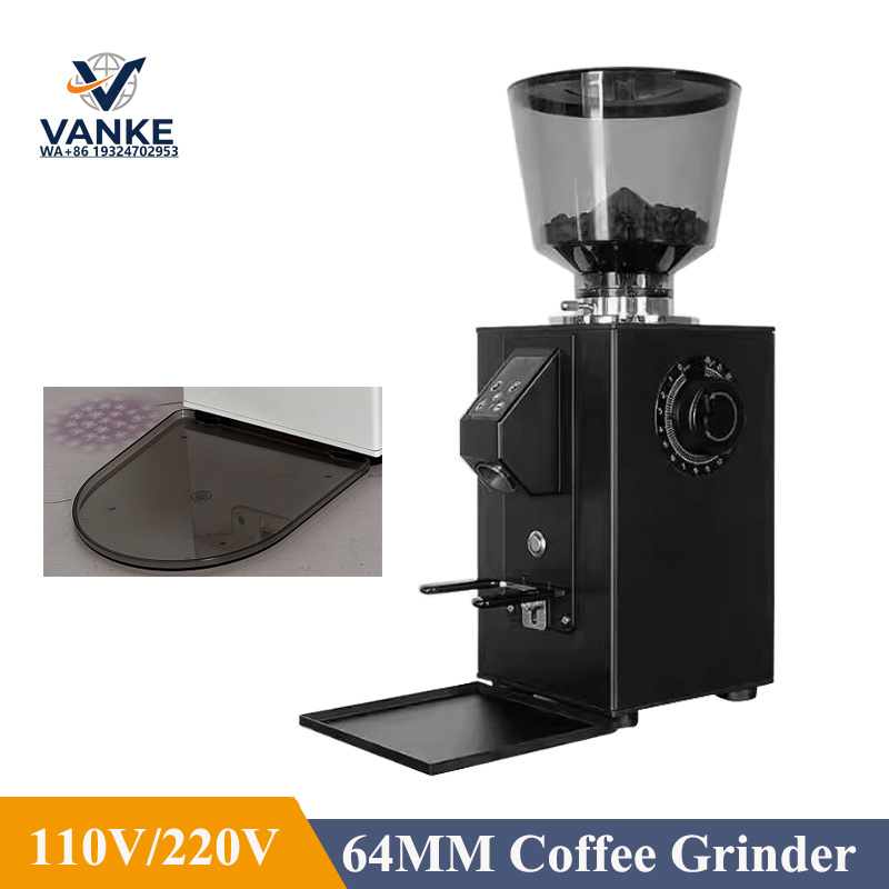 Commercial Coffee Grinder Flat Burr 64Mm - 400W Professionele Koffiebonenmaler voor Commercieel en