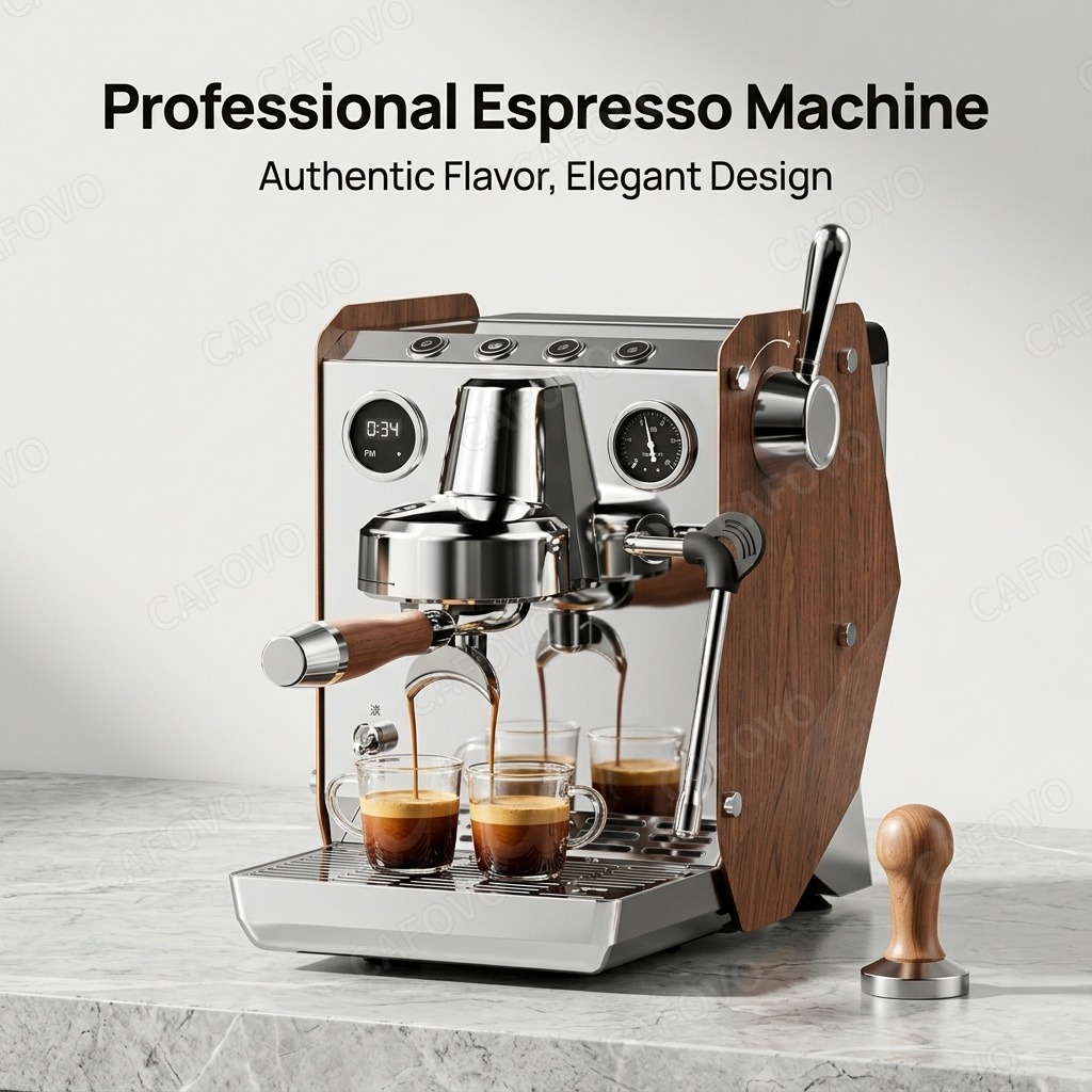 Espresso Machine Dual Boiler - CAFOVO E109 espressomachine, 9-12 bar, semi-automatische
