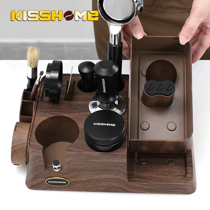 Espresso Tamper Station - KISSHOME Espresso Sabotage Station Klop Doos