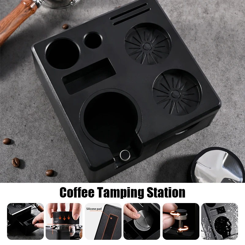 Espresso Tamper Station - Koffie Aanstampen Station voor 51/54/58mm Filters