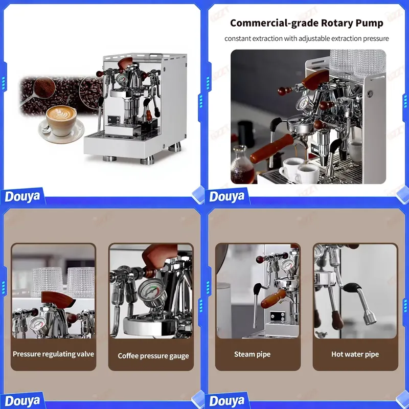 Espresso Machine Rotary Pump - Semi-automatische industriële E61 espresso koffiemachine met