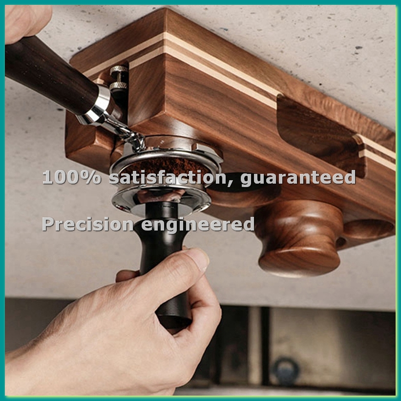 Espresso Tamper Station - Koffie Tamper Houder Houten Vulondersteuning Basis