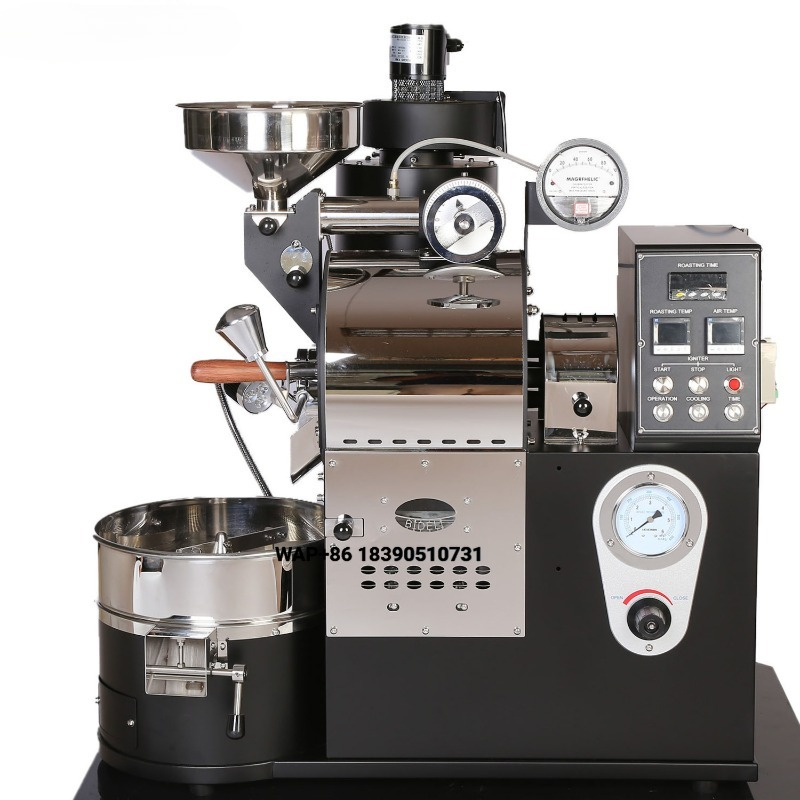 Coffee Roaster Machine 1Kg - BIDELI Hoogwaardige Dubbelwandige Trommel 1kg 2kg