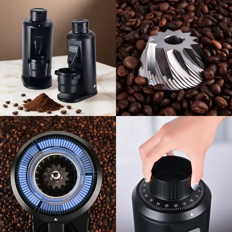 Coffee Grinder Conical Burr 83Mm - HAVMORE Automatische 83MM Conische Koffiemolen met