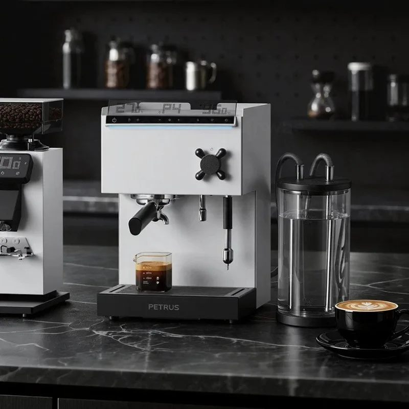 Semi Automatic Espresso Machine Pid - Petrus PE3888Pro semi-automatische espressomachine met dubbele