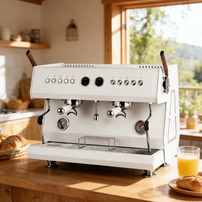 Commercial Espresso Machine 2 Group - Commerciële semi-automatische espresso koffiemachine, 2-groeps multi-boiler