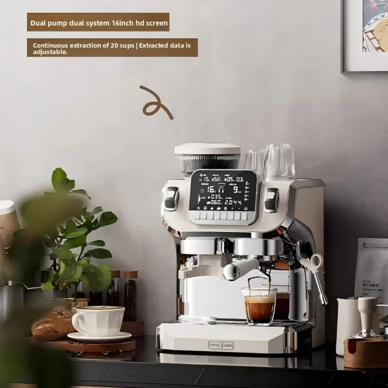 Espresso Machine Dual Boiler - Nieuwe 15 Bar Pompdruk Automatische Espressomachine
