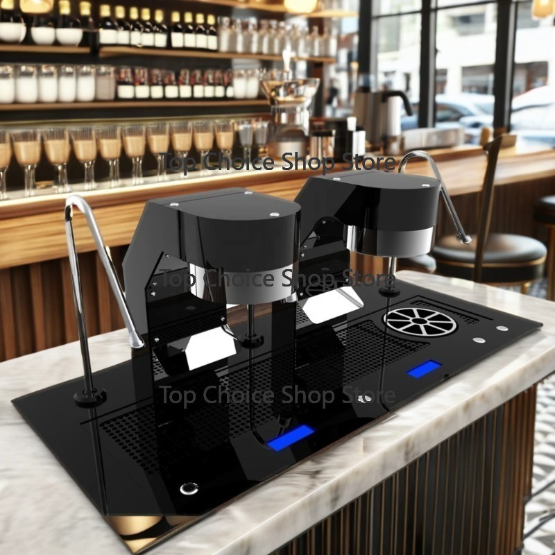 Commercial Coffee Machine 3 Group - 3-in-1 Dubbele Groep Desktop Onderbouw Commerciële