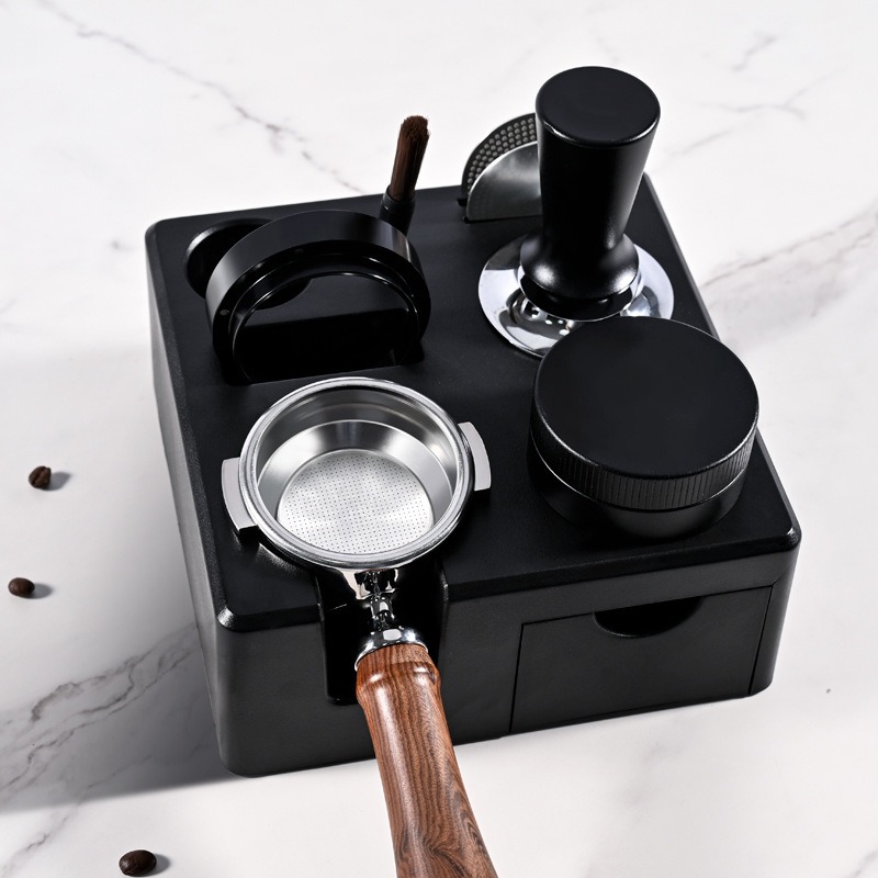 Zwarte Espresso Tampstation me - Espresso Tamper Station recensie en prijs