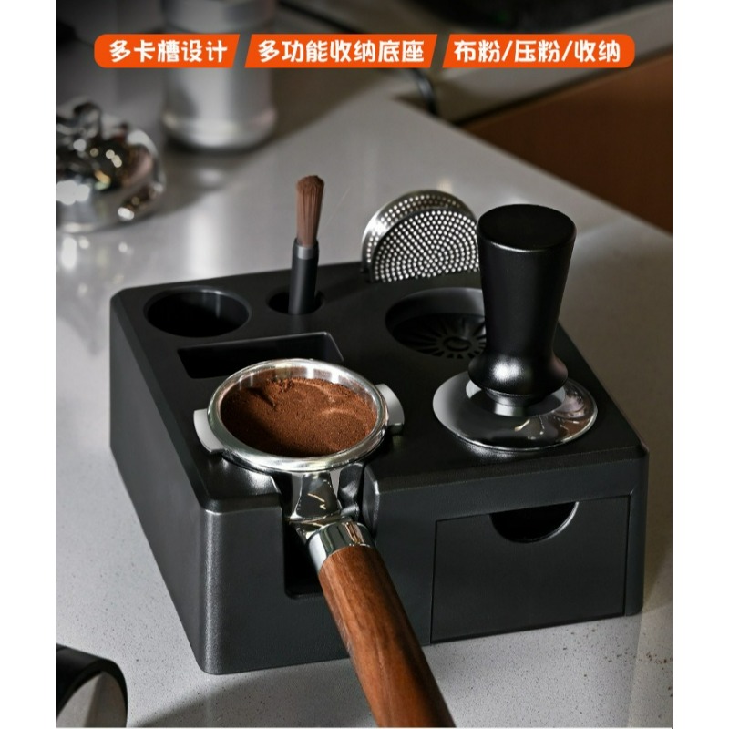 Zwarte Espresso Tampstation me - Espresso Tamper Station recensie en prijs