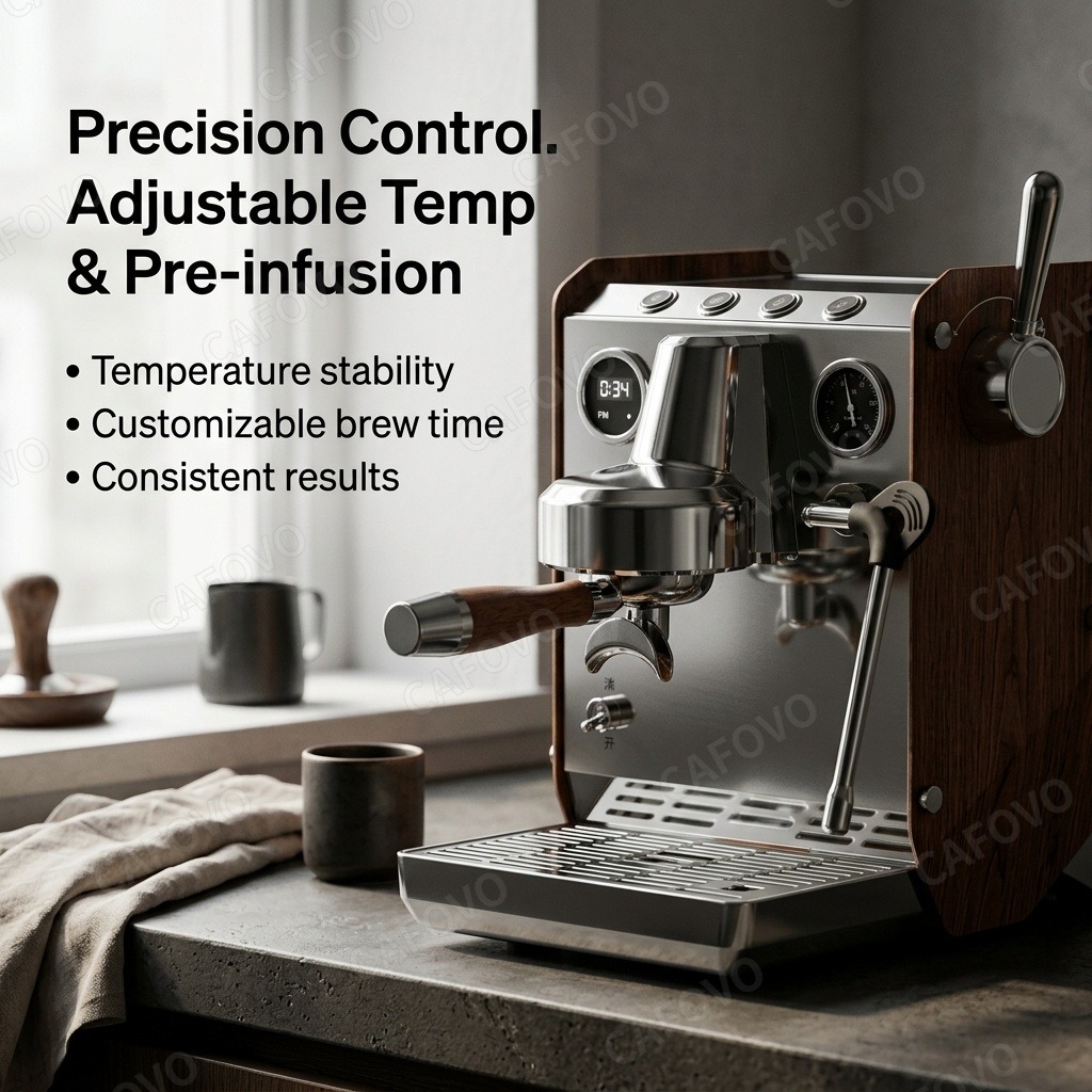 CAFOVO E109 espressomachine, 9 - Espresso Machine Dual Boiler recensie en prijs