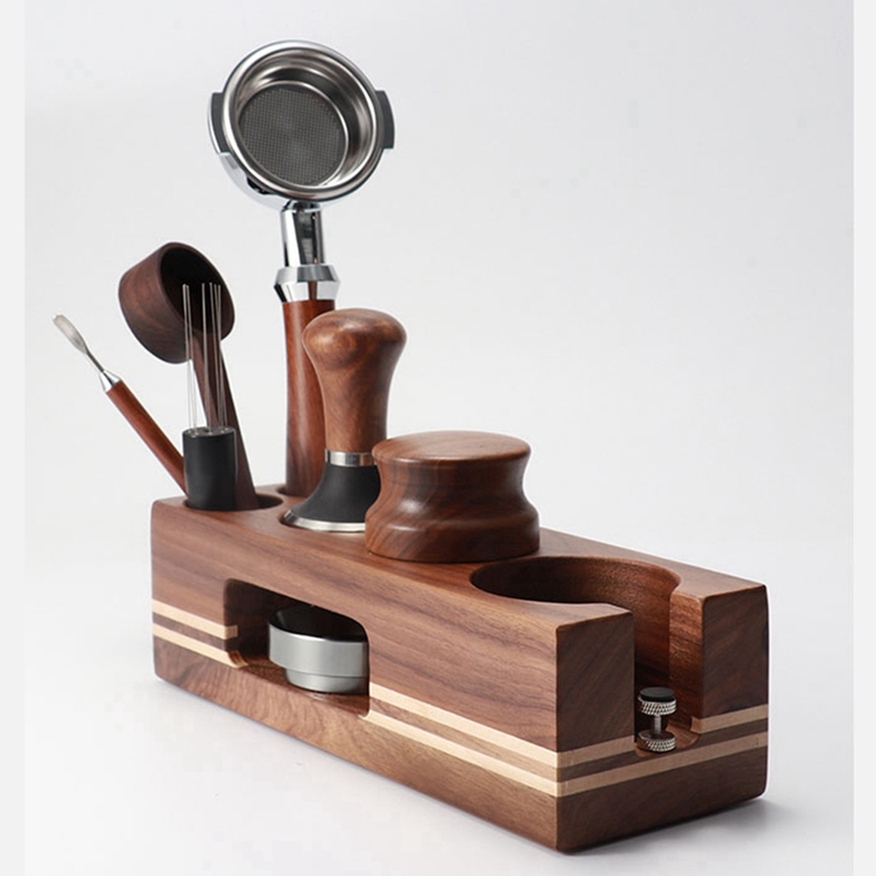 Koffie Tamper Houder Houten Vu - Espresso Tamper Station recensie en prijs