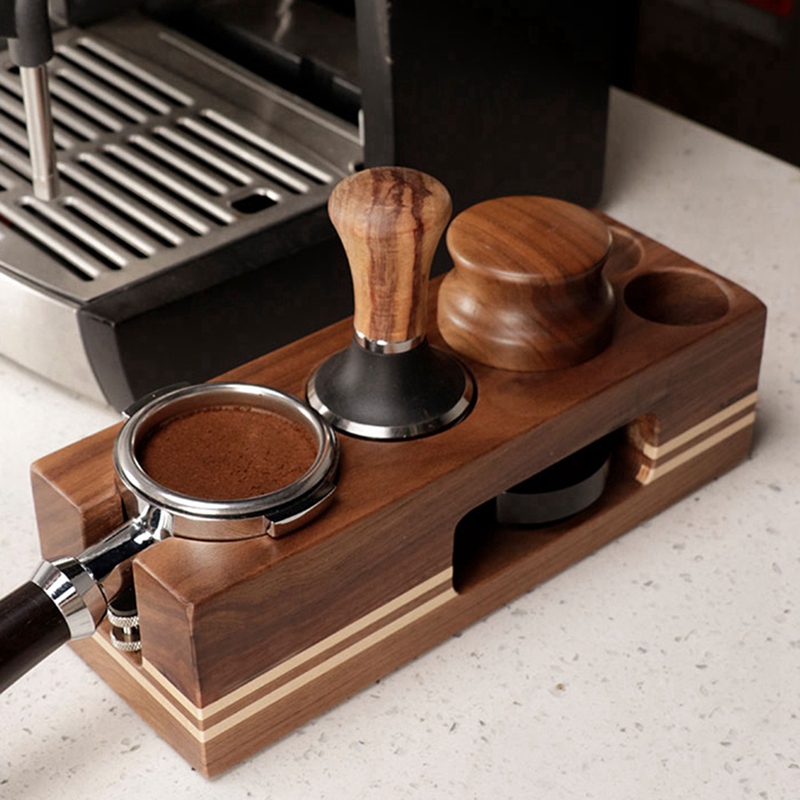 Koffie Tamper Houder Houten Vu - Espresso Tamper Station recensie en prijs