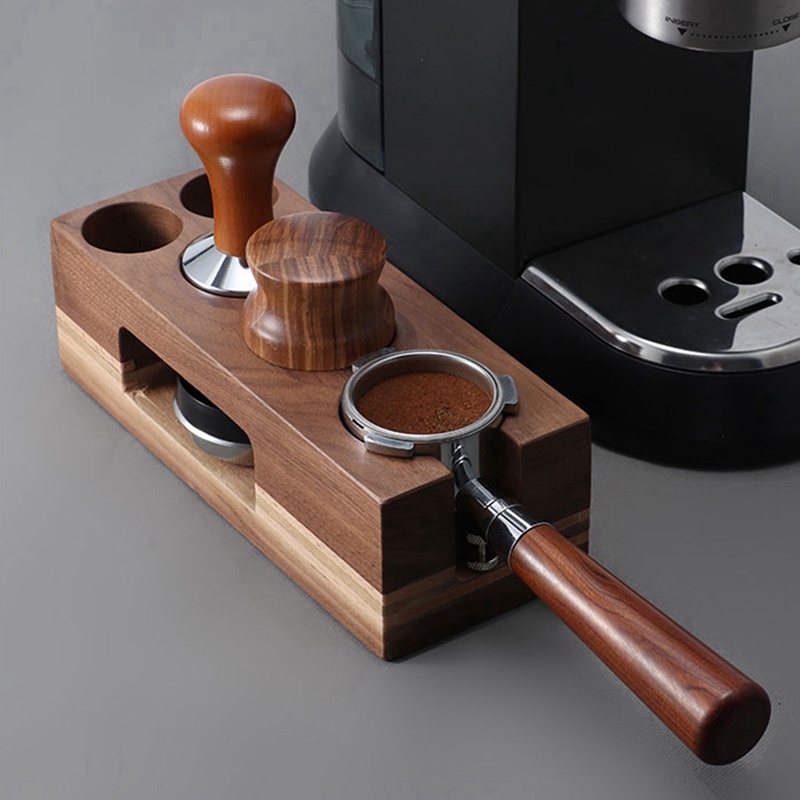 Koffie Tamper Houder Houten Vu - Espresso Tamper Station recensie en prijs