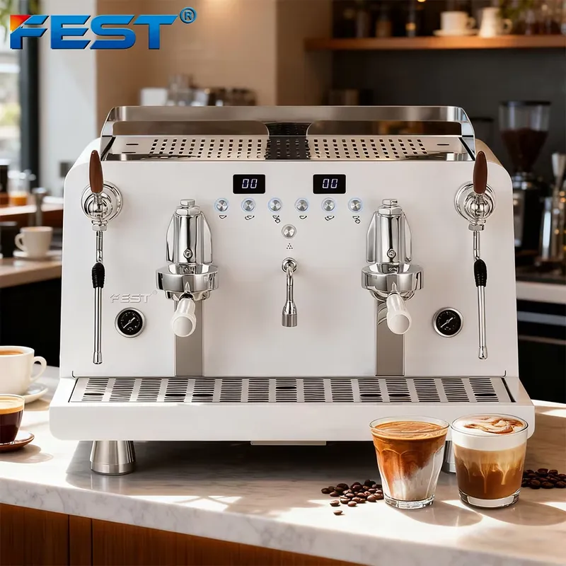 【CHIMU HOME】2-groeps semi-auto - Commercial Espresso Machine 2 Group recensie en prijs