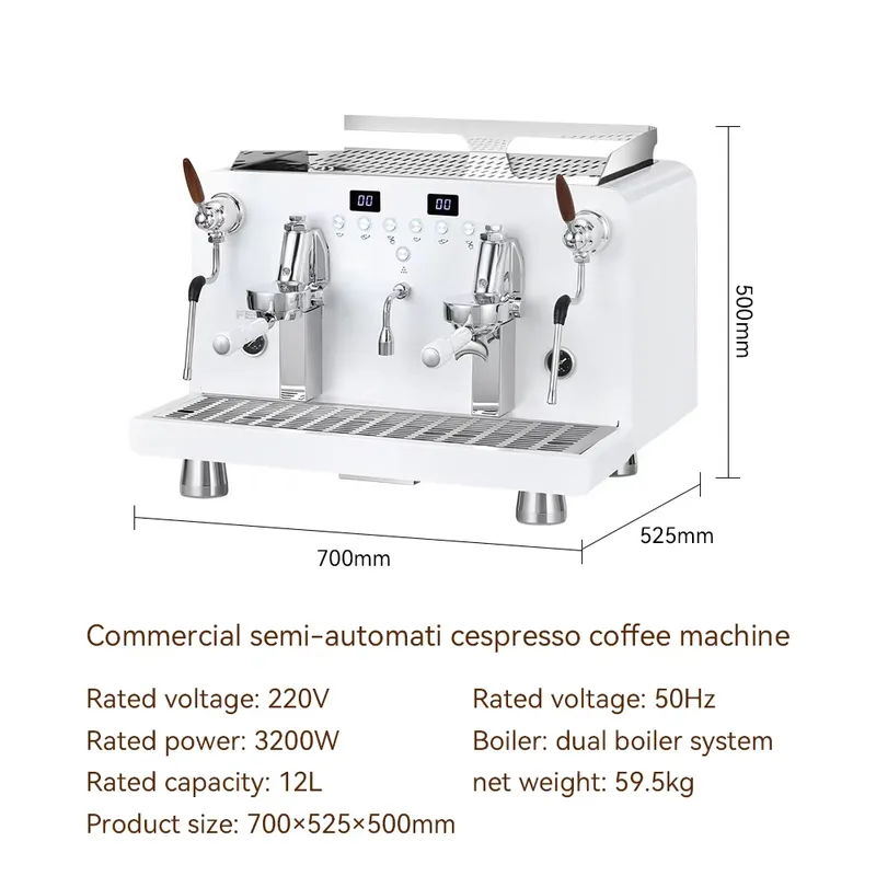 【CHIMU HOME】2-groeps semi-auto - Commercial Espresso Machine 2 Group recensie en prijs