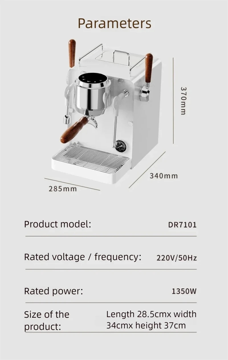 E101 58mm Espressomachine met  - Semi Automatic Espresso Machine Pid recensie en prijs