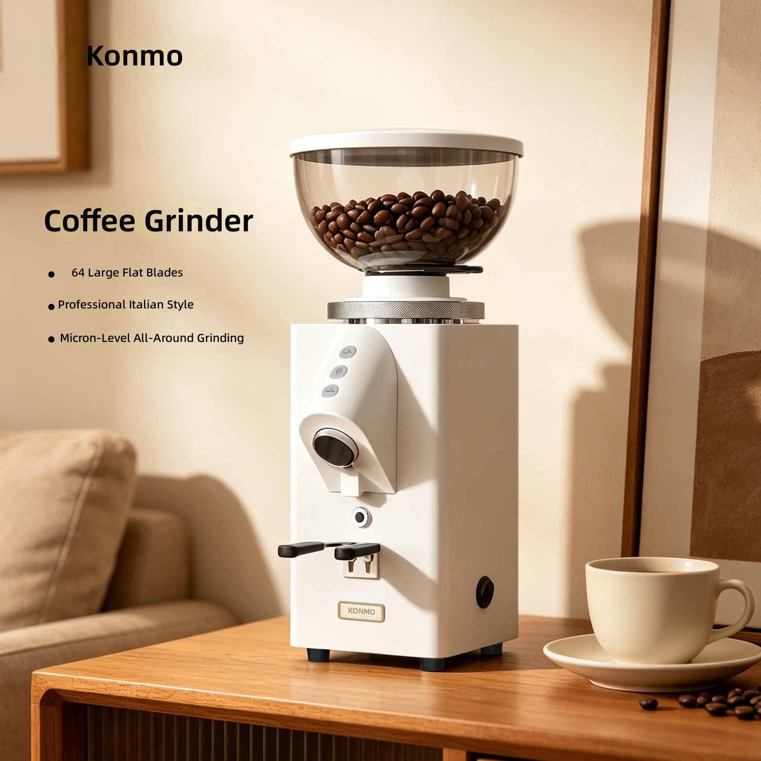 Moioco K1 elektrische koffiemo - Commercial Coffee Grinder Flat Burr 64Mm recensie en prijs