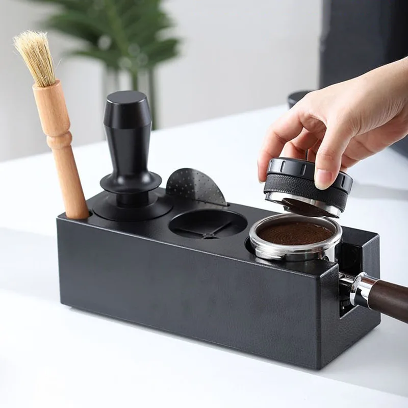 Koffietamperstation, distribut - Espresso Tamper Station recensie en prijs