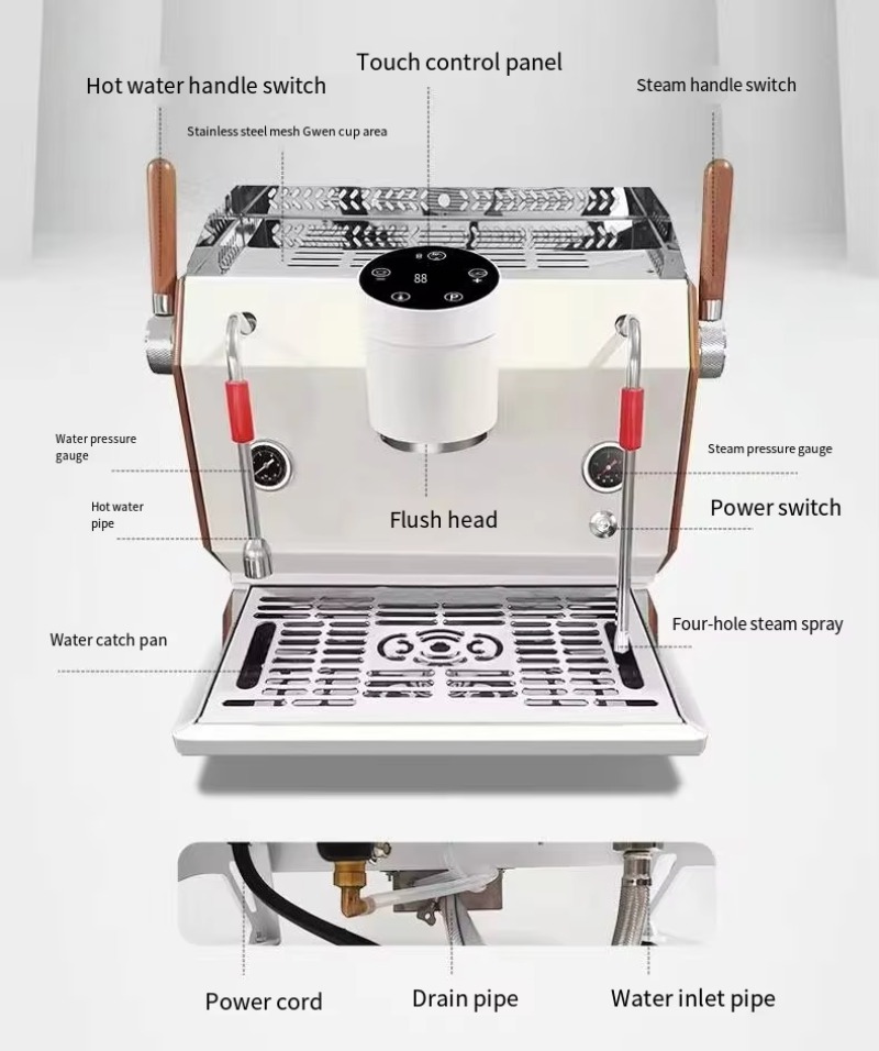 Enkelgroeps semi-automatische  - Commercial Espresso Machine 2 Group recensie en prijs